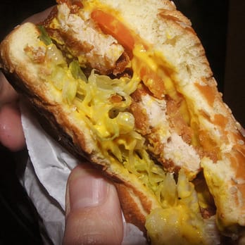 Eastside Big Tom - Vegetarian chicken sammich! - Burgers Near Me - Olympia, Washington