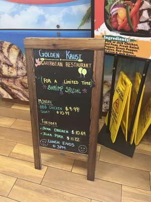 Menu photo 1 Golden Krust Oakland Park, FL
