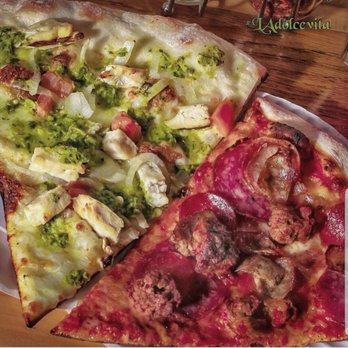 Vito's Pizza - They serve by the slice!!! About $4.00 for a huge slice!! - Pizza Near Me - Los Angeles, California Vito's Pizza - They serve by the slice!!! About $4.00 for a huge slice!! - Pizza Near Me - Los Angeles, California