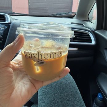 Way Home Coffee - Brown sugar oat milk latte - Not a pretty photo but it's delicious! - Coffee & Tea Near Me - Los Angeles, California