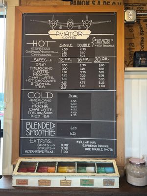 Menu photo 1 Aviator Coffee Kingston, WA