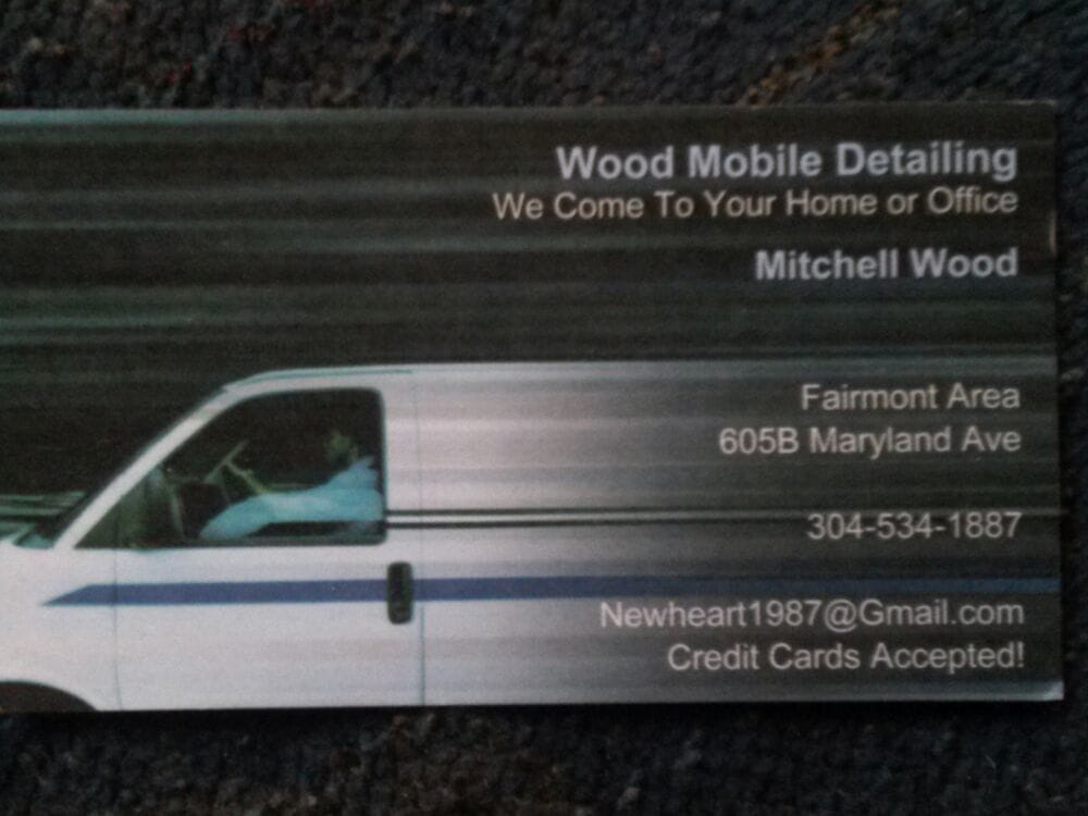 MOBILE DETAILING Updated March 2024 605 Maryland Ave, Fairmont