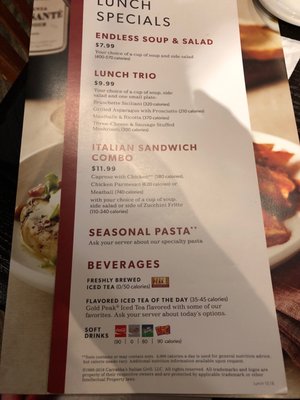 Menu photo 4 Carrabba's Italian Grill Tallahassee, FL