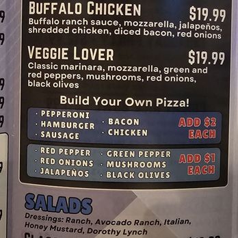 Prehistoric Putt - Menu - Pizza and Salads - Mini Golf Near Me - Omaha, Nebraska Prehistoric Putt - Menu - Pizza and Salads - Mini Golf Near Me - Omaha, Nebraska