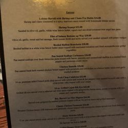 Bottoms Up - Menu