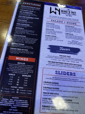 Menu photo 3 The Wing’d Nut Richardson, TX