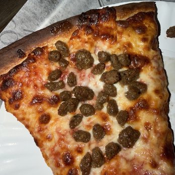 Cooper Mill - Sausage pizza, raw green peppers removed. Sausage does not look appealing. - Pizza Near Me - Alexandria, Virginia
