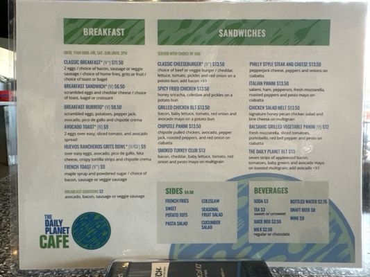 Menu photo 2 The Daily Planet Cafe Raleigh, NC Menu photo 2 The Daily Planet Cafe Raleigh, NC