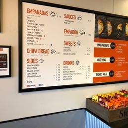 Makus Empanadas menu