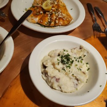 Celebration Restaurant - Mashee potatoes and fish plate - American Near Me - Dallas, Texas