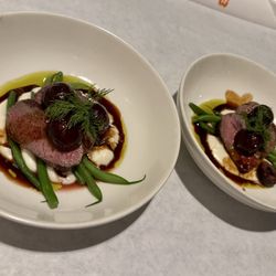 Pan Seared Lamb Loin (split in half)