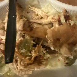 La Parrilla - Hard shell chicken taco food doesn't look good besides the bean and rice get better cooks please