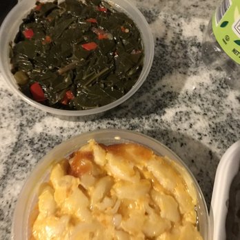 RC's Ribs & Soul - Mac and cheese and greens (turkey based, no pork) - Barbeque Near Me - Clinton, Maryland RC's Ribs & Soul - Mac and cheese and greens (turkey based, no pork) - Barbeque Near Me - Clinton, Maryland