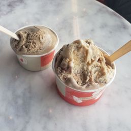 London fog, nutty squirrel, and hazelnut chocolate gelato. London fog, nutty squirrel, and hazelnut chocolate gelato.