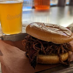 Stockyards Brewing - Brisket sandwich