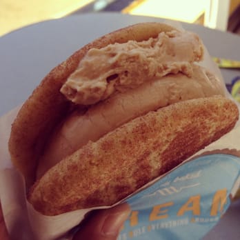 CREAM - Salted Carmel Snickerdoodle Ice Cream Sandwich from CREAM - Desserts Near Me - Berkeley, California CREAM - Salted Carmel Snickerdoodle Ice Cream Sandwich from CREAM - Desserts Near Me - Berkeley, California