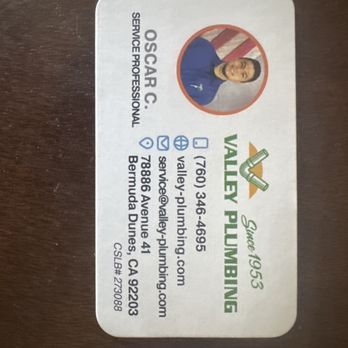 Valley Plumbing - This is the man that saved the day for me and my client and will be out future hero when it comes to plumbing. - Plumbing Near Me - Bermuda Dunes, California
