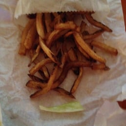 Limp, greasy and brown. Yuk Limp, greasy and brown. Yuk