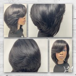 Louise K Dozier - Build-A-Wig like this beautiful natural looking Luxury Bespoke Custom Wig that was custom-made especially for the customer.