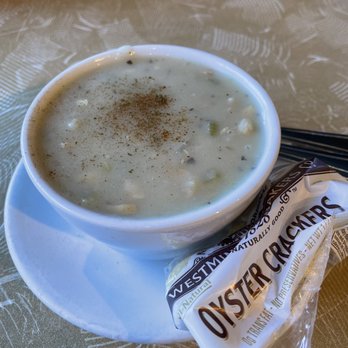Barbara's Fishtrap - Cup Fresh Made Clam Chowder - Seafood Near Me - Half Moon Bay, California