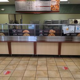 a view of the counter area