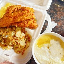 J S Breakfast - 3 Fish Platter with 2 Eggs