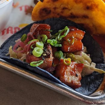 Taco Rock - Chili pork belly - Tacos Near Me - Alexandria, Virginia Taco Rock - Chili pork belly - Tacos Near Me - Alexandria, Virginia