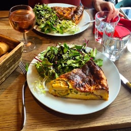 Zucchini Quiche + Salad = Delicious Zucchini Quiche + Salad = Delicious