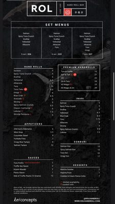 Menu photo 7 ROL Hand Roll Bar Huntington Beach, CA Menu photo 7 ROL Hand Roll Bar Huntington Beach, CA