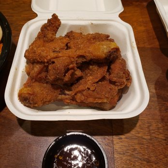 Lunch On The Plate - Crispy Chicken Leg Quarter 炸鸡腿 - Food Trucks Near Me - Seattle, Washington