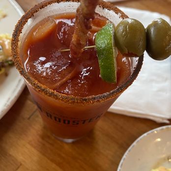 Iron Rooster - Blood Mary with Candied Bacon - American Near Me - Baltimore, Maryland