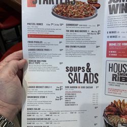 Smokey Bones Greensburg - Menu...