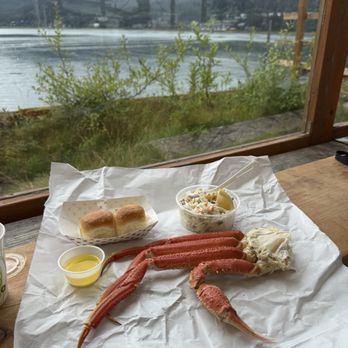 Tracy's King Crab Shack - Snow Crab (1/2 crab - $45) + Coleslaw ($4.50) - Bars Near Me - Juneau, Alaska Tracy's King Crab Shack - Snow Crab (1/2 crab - $45) + Coleslaw ($4.50) - Bars Near Me - Juneau, Alaska