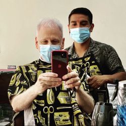 Isaac ScissorHands BarberShop - We stay clean and always keep a mask  on all times !