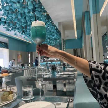 The Blue Box Cafe - I believe this was the Tiffany's Spritz. - French Near Me - Costa Mesa, California The Blue Box Cafe - I believe this was the Tiffany's Spritz. - French Near Me - Costa Mesa, California