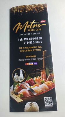 Menu photo 3 New Metro Sushi Cafe Kew Gardens, NY