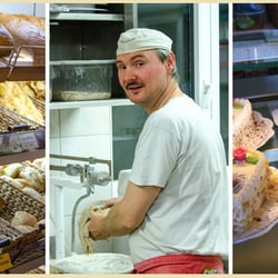 Bäckerei "Unser täglich Brot" - Bäckerei 'Unser täglich Brot'. Hier werden mit Hand und Herz in traditioneller Weise Backwaren, Kuchen und Torten hergestellt.