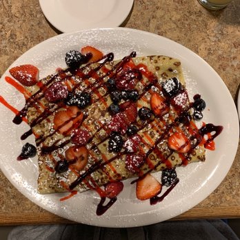 Briana’s Pancake House - My Stuffed Crepes with berries were so delicious!! I wanted to eat all of it, but my eyes were bigger then my stomach! Lol - Breakfast & Brunch Near Me - East Dundee, Illinois Briana’s Pancake House - My Stuffed Crepes with berries were so delicious!! I wanted to eat all of it, but my eyes were bigger then my stomach! Lol - Breakfast & Brunch Near Me - East Dundee, Illinois