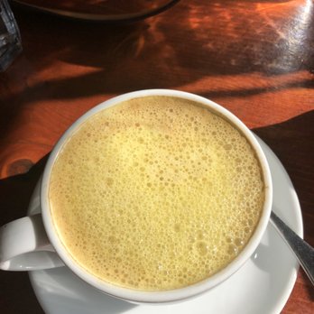 The Grain Cafe - Tumeric latte 1 shot of expresso - Vegan Near Me - Long Beach, California