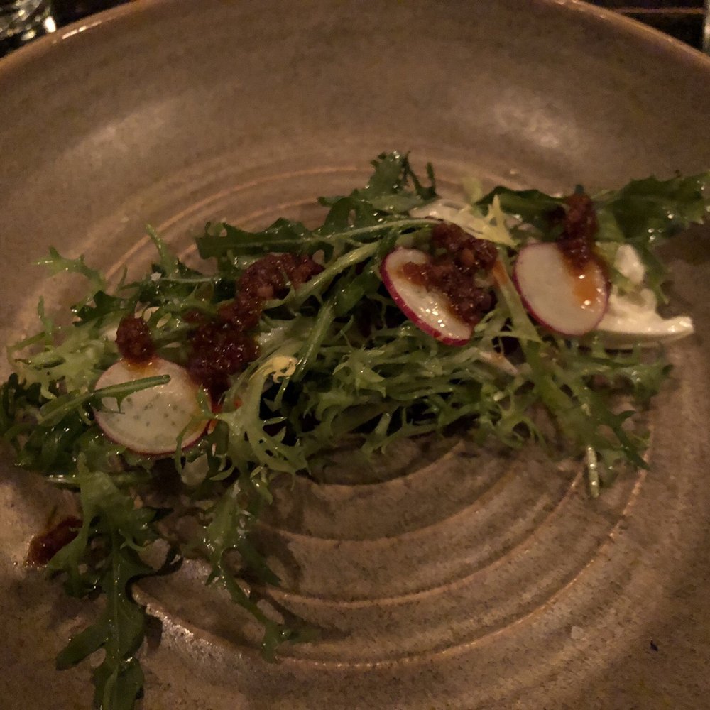 Fulton Market Kitchen - Beets and Burrata - an interesting mix; there was an almost miso like sauce which I liked! - New American Near Me - Chicago, Illinois Fulton Market Kitchen - Beets and Burrata - an interesting mix; there was an almost miso like sauce which I liked! - New American Near Me - Chicago, Illinois