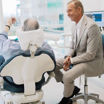 Sharp Dentistry & Associates - Dr. Bruno Sharp with Miami patient - Cosmetic Dentists Near Me - Miami, Florida Sharp Dentistry & Associates - Dr. Bruno Sharp with Miami patient - Cosmetic Dentists Near Me - Miami, Florida