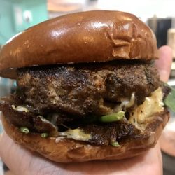 Kenz - Austin burger loaded with gyro meat is on point!
