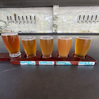 H-Town Brewing - Flight Close Up - Breweries Near Me - Houston, Texas