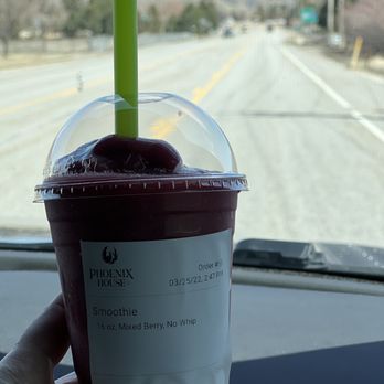 The Phoenix House - Mixed berry smoothie (finely blended and tasty) - Coffee & Tea Near Me - Morgan, Utah
