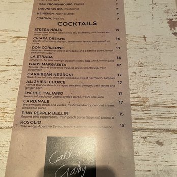 Call Me Gaby - Italian Near Me - Miami Beach, Florida