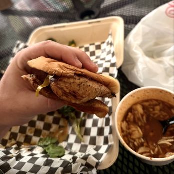 The Backyard - Cajun Chicken Sandwich - Food Trucks Near Me - Medford, Oregon