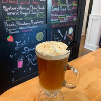 Cork & Bean - Caramel Apple Chai Toddy - Cafes Near Me - Oak Lawn, Illinois Cork & Bean - Caramel Apple Chai Toddy - Cafes Near Me - Oak Lawn, Illinois