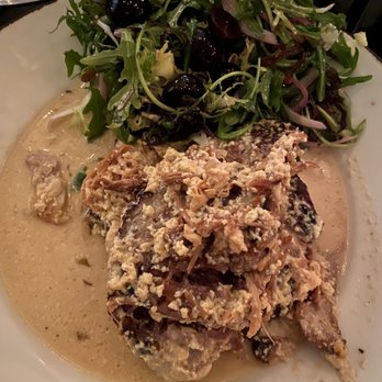 Rossoblu - Milk-braised pork shoulder. Really does fall apart easily but milk is v strong - Italian Near Me - Los Angeles, California Rossoblu - Milk-braised pork shoulder. Really does fall apart easily but milk is v strong - Italian Near Me - Los Angeles, California