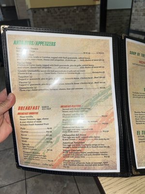 Menu photo 1 El Tio Alex Mexican Restaurant Ontario CA, CA