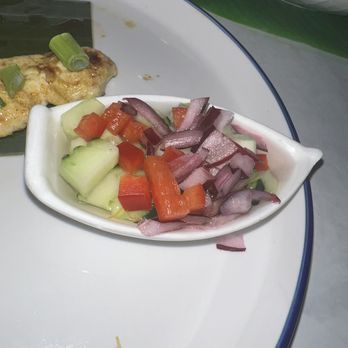 Peinto Thai Kitchen - Cucumber salad side with Chicken Satay - Thai Near Me - Las Vegas, Nevada Peinto Thai Kitchen - Cucumber salad side with Chicken Satay - Thai Near Me - Las Vegas, Nevada